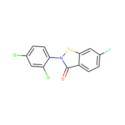 O=c1c2ccc(F)cc2sn1-c1ccc(Cl)cc1Cl ZINC000001430596