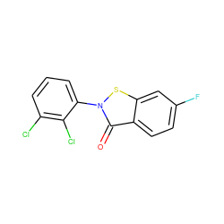 O=c1c2ccc(F)cc2sn1-c1cccc(Cl)c1Cl ZINC000001430595