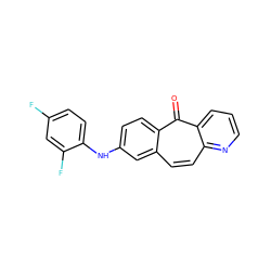 O=c1c2ccc(Nc3ccc(F)cc3F)cc2ccc2ncccc12 ZINC000040901586