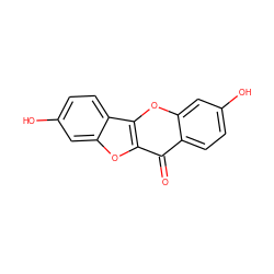 O=c1c2ccc(O)cc2oc2c1oc1cc(O)ccc12 ZINC000003990270