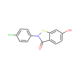 O=c1c2ccc(O)cc2sn1-c1ccc(Cl)cc1 ZINC000072175522