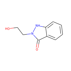 O=c1c2ccccc2[nH]n1CCO ZINC000107084589