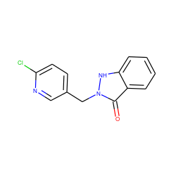 O=c1c2ccccc2[nH]n1Cc1ccc(Cl)nc1 ZINC000138046828