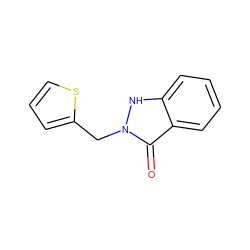 O=c1c2ccccc2[nH]n1Cc1cccs1 ZINC000138045617