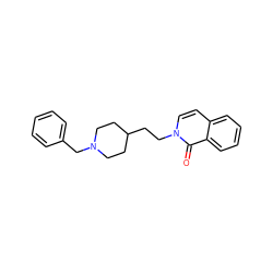 O=c1c2ccccc2ccn1CCC1CCN(Cc2ccccc2)CC1 ZINC000013730958