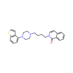 O=c1c2ccccc2ccn1CCCCN1CCN(c2cccc3sccc23)CC1 ZINC000115090620