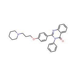 O=c1c2ccccc2nc(-c2ccc(OCCCN3CCCCC3)cc2)n1-c1ccccc1 ZINC000045497084