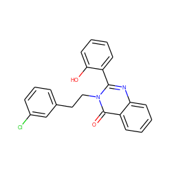 O=c1c2ccccc2nc(-c2ccccc2O)n1CCc1cccc(Cl)c1 ZINC000028340928