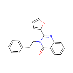 O=c1c2ccccc2nc(-c2ccco2)n1CCc1ccccc1 ZINC000000049416