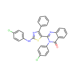 O=c1c2ccccc2nc(-c2sc(Nc3ccc(Cl)cc3)nc2-c2ccccc2)n1-c1ccc(Cl)cc1 ZINC000064499411