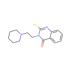 O=c1c2ccccc2nc(S)n1CCN1CCCCC1 ZINC000017022260