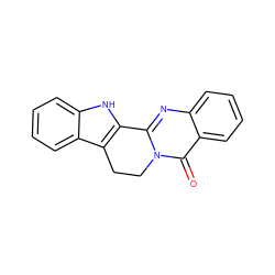 O=c1c2ccccc2nc2n1CCc1c-2[nH]c2ccccc12 ZINC000000898237