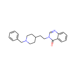 O=c1c2ccccc2ncn1CCC1CCN(Cc2ccccc2)CC1 ZINC000013730963