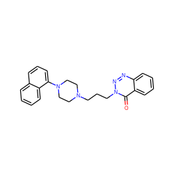 O=c1c2ccccc2nnn1CCCN1CCN(c2cccc3ccccc23)CC1 ZINC000071296175