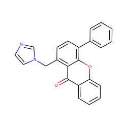 O=c1c2ccccc2oc2c(-c3ccccc3)ccc(Cn3ccnc3)c12 ZINC000095590108