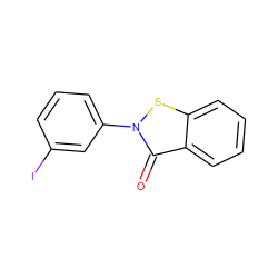 O=c1c2ccccc2sn1-c1cccc(I)c1 ZINC000066148805