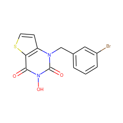 O=c1c2sccc2n(Cc2cccc(Br)c2)c(=O)n1O ZINC000028366087