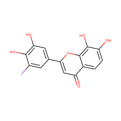 O=c1cc(-c2cc(O)c(O)c(I)c2)oc2c(O)c(O)ccc12 ZINC001772572378