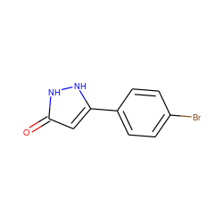 O=c1cc(-c2ccc(Br)cc2)[nH][nH]1 ZINC000000032601