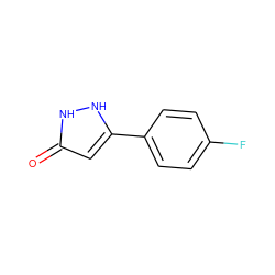 O=c1cc(-c2ccc(F)cc2)[nH][nH]1 ZINC000000969452