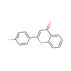 O=c1cc(-c2ccc(F)cc2)oc2ccccc12 ZINC000000135412