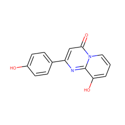 O=c1cc(-c2ccc(O)cc2)nc2c(O)cccn12 ZINC000028711587