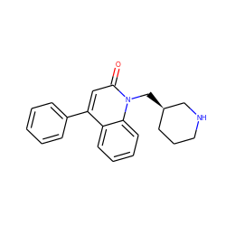 O=c1cc(-c2ccccc2)c2ccccc2n1C[C@@H]1CCCNC1 ZINC000095587433