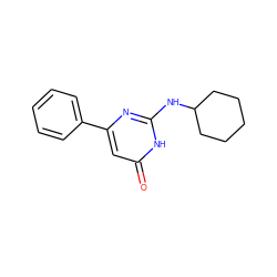 O=c1cc(-c2ccccc2)nc(NC2CCCCC2)[nH]1 ZINC000008844063