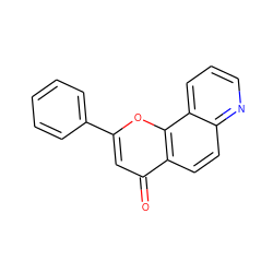 O=c1cc(-c2ccccc2)oc2c1ccc1ncccc12 ZINC000474609986