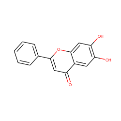 O=c1cc(-c2ccccc2)oc2cc(O)c(O)cc12 ZINC000003871176