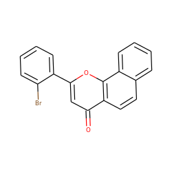 O=c1cc(-c2ccccc2Br)oc2c1ccc1ccccc12 ZINC001772593488