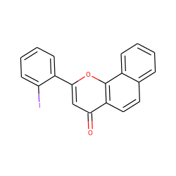 O=c1cc(-c2ccccc2I)oc2c1ccc1ccccc12 ZINC001772614149