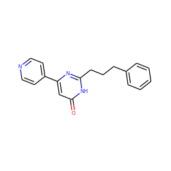 O=c1cc(-c2ccncc2)nc(CCCc2ccccc2)[nH]1 ZINC000000008691