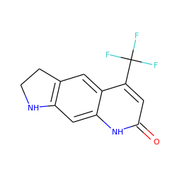 O=c1cc(C(F)(F)F)c2cc3c(cc2[nH]1)NCC3 ZINC000027856135