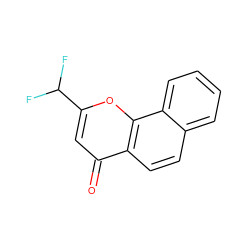 O=c1cc(C(F)F)oc2c1ccc1ccccc12 ZINC000004186859