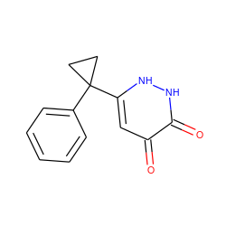 O=c1cc(C2(c3ccccc3)CC2)[nH][nH]c1=O ZINC000205762846