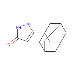 O=c1cc(C23CC4CC(CC(C4)C2)C3)[nH][nH]1 ZINC000004453037