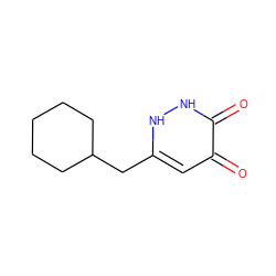 O=c1cc(CC2CCCCC2)[nH][nH]c1=O ZINC000205770186