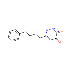 O=c1cc(CCCCc2ccccc2)[nH][nH]c1=O ZINC000148116293