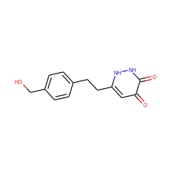 O=c1cc(CCc2ccc(CO)cc2)[nH][nH]c1=O ZINC001772587547