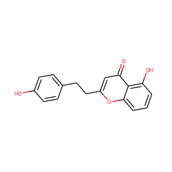 O=c1cc(CCc2ccc(O)cc2)oc2cccc(O)c12 ZINC000474609145