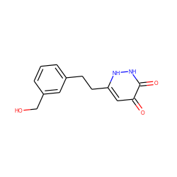 O=c1cc(CCc2cccc(CO)c2)[nH][nH]c1=O ZINC001772648492