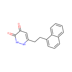 O=c1cc(CCc2cccc3ccccc23)[nH][nH]c1=O ZINC000205886573