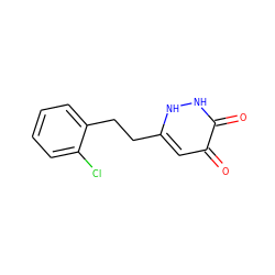 O=c1cc(CCc2ccccc2Cl)[nH][nH]c1=O ZINC000205739259