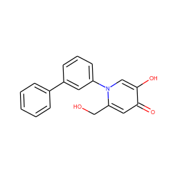 O=c1cc(CO)n(-c2cccc(-c3ccccc3)c2)cc1O ZINC000299872070