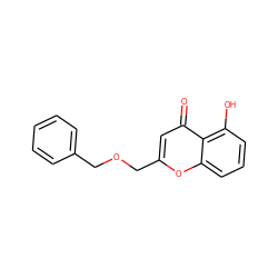 O=c1cc(COCc2ccccc2)oc2cccc(O)c12 ZINC000474603964