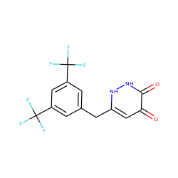 O=c1cc(Cc2cc(C(F)(F)F)cc(C(F)(F)F)c2)[nH][nH]c1=O ZINC000206407406