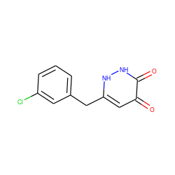 O=c1cc(Cc2cccc(Cl)c2)[nH][nH]c1=O ZINC000205744180