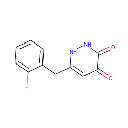 O=c1cc(Cc2ccccc2F)[nH][nH]c1=O ZINC000205765102