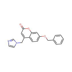 O=c1cc(Cn2ccnc2)c2ccc(OCc3ccccc3)cc2o1 ZINC000013586727